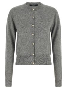 Gray Cashmere Cardigan