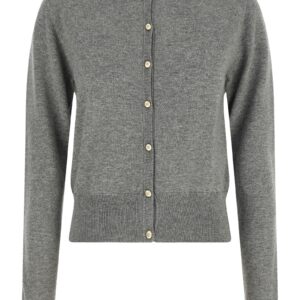 Gray Cashmere Cardigan