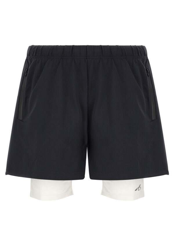 Bicolor Polyamide Bermuda Shorts