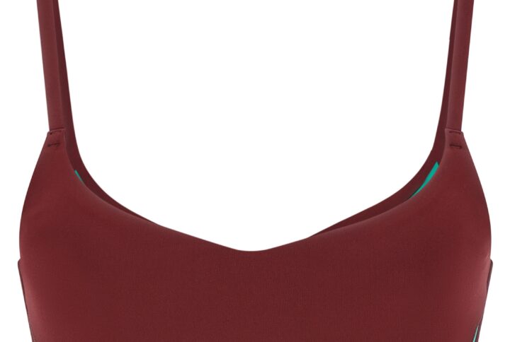 Bordeaux Polyamide Sport Bra - Jag Couture London