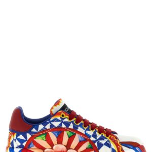 Multicolor Cotton Low Top Sneakers