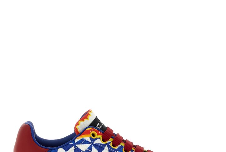 Multicolor Cotton Low Top Sneakers | Jag Couture London – New York