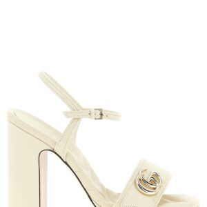 White Calfskin High Heel Pumps