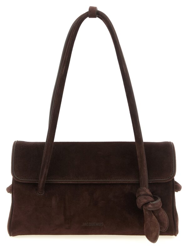 Brown Calfskin Shoulder Bag