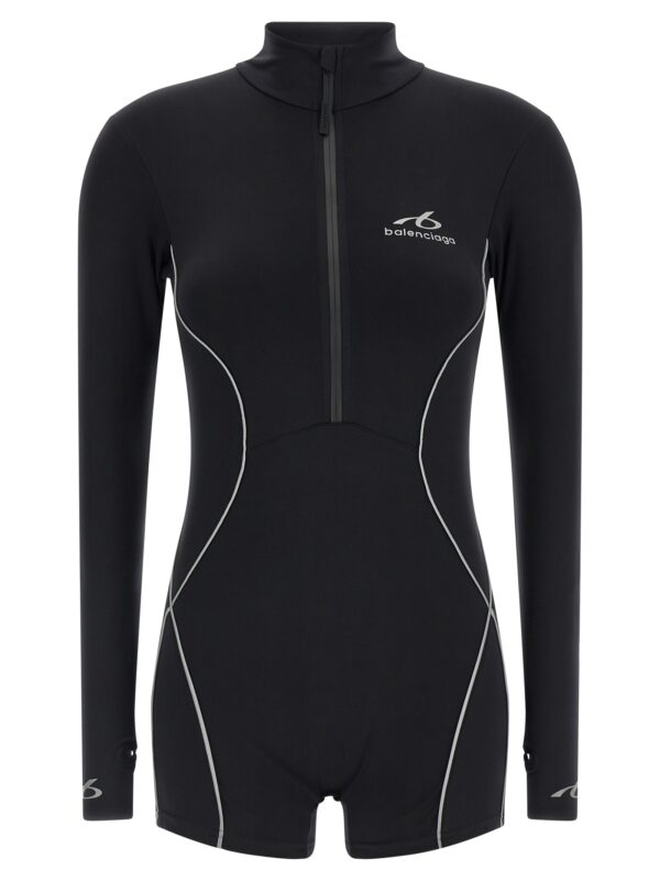 Black Polyamide Bodysuit
