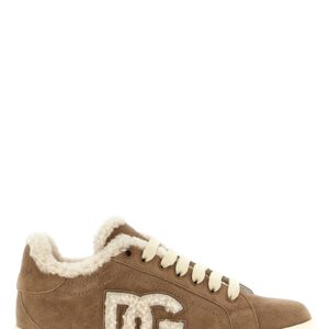 Brown Lambskin Sneakers