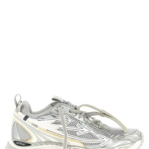 Gray Polyethylene Athletic Sneakers