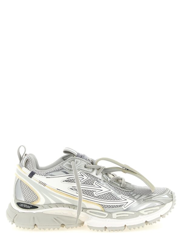 Gray Polyethylene Athletic Sneakers