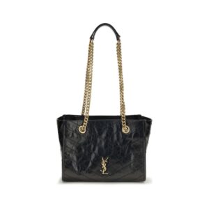 Black Calf Leather Bos Taurus Shoulder Bag