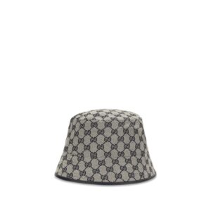 Gray Polyester Bucket Hat