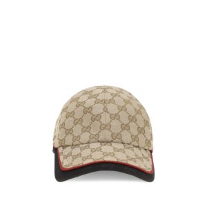 Beige Polyamide Cap (Baseball Hat)