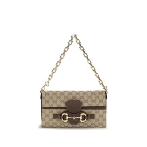 Beige Fabric Shoulder Bag
