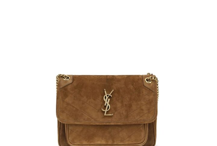 Brown Suede Leather Shoulder Bag - Jag Couture London