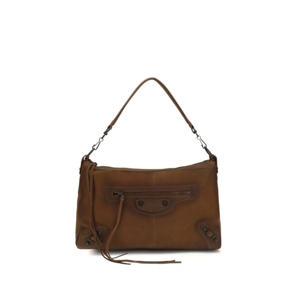 Brown Lamb Ovis Aries Shoulder Bag