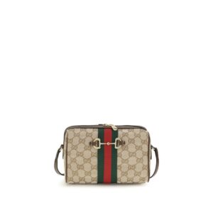 Beige Fabric Shoulder Bag