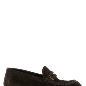 Brown Calfskin Slip-On Loafers