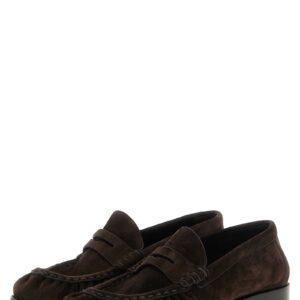 Brown Calfskin Slip-On Loafers - Jag Couture London