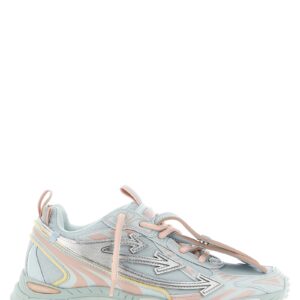 Blue Polyethylene Athletic Sneakers