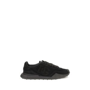Black Calf Leather Bos Taurus Athletic Sneakers