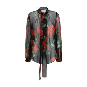Black Silk Blouse