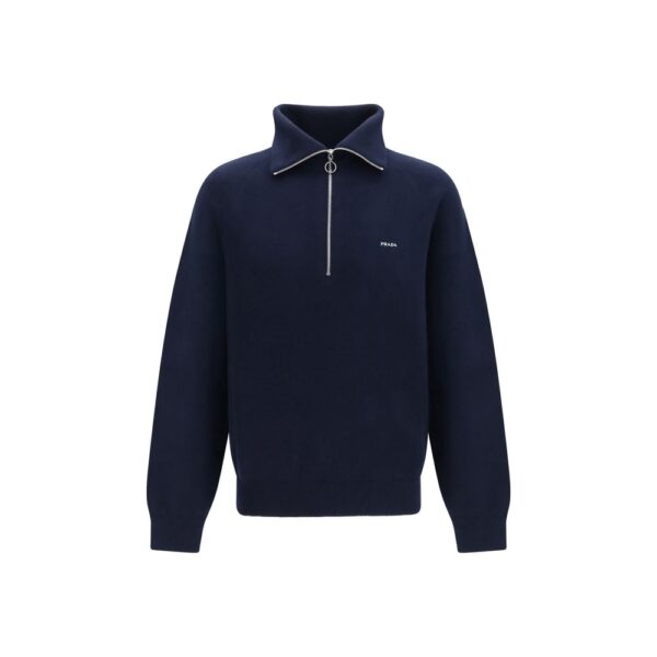 Blue Wool Oves Aries Polo Shirt