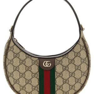 Beige Polyethylene Crossbody Bag