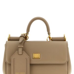 Beige Calfskin Crossbody Bag
