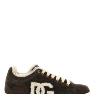 Brown Calfskin Low Top Sneakers