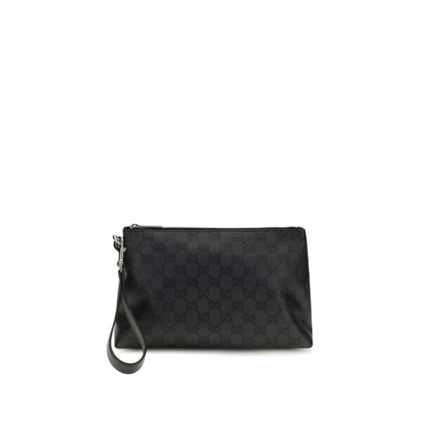 Black Fabric Shoulder Bag