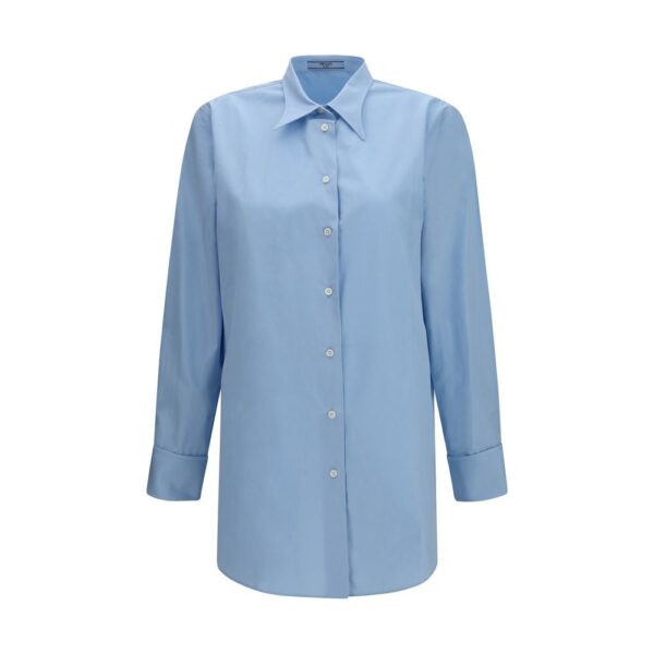 Blue Cotton Dress Shirt