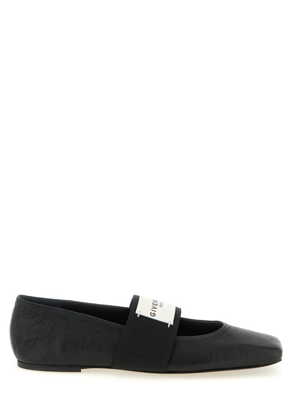 Black Lamb Leather Ballet Flats
