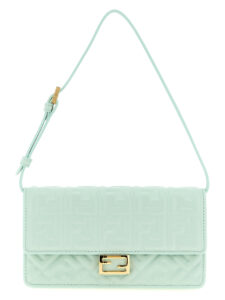Bicolor Lamb Leather Shoulder Bag