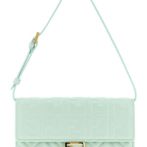 Bicolor Lamb Leather Shoulder Bag