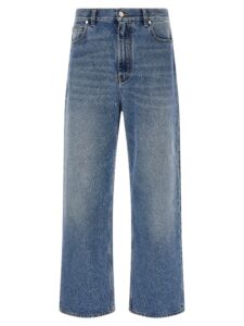 Blue Cotton Relaxed Fit Jeans