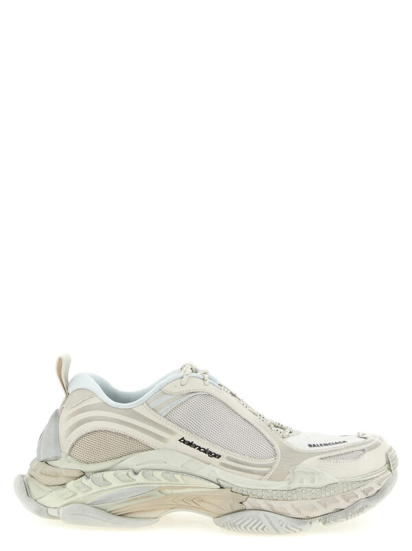 White Polyethylene Athletic Sneakers