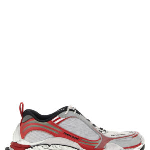 White Polyethylene Athletic Sneakers