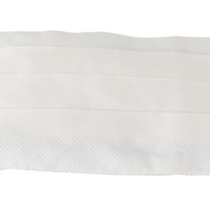 White Men Waist Belt 100% Silk Cummerbund