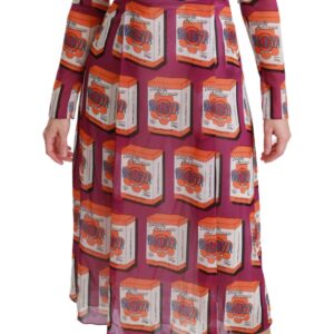Purple Silk Bellezza A-Line Gown Dress