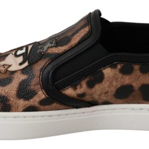 Leather Leopard #dgfamily Loafers Shoes