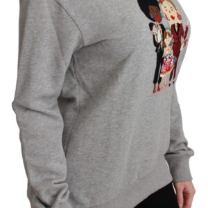 Gray #dgfamily Cotton Pullover Sweater
