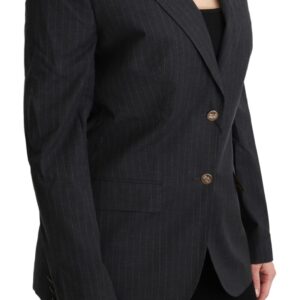 Gray Single Breasted Blazer Cotton Jacket