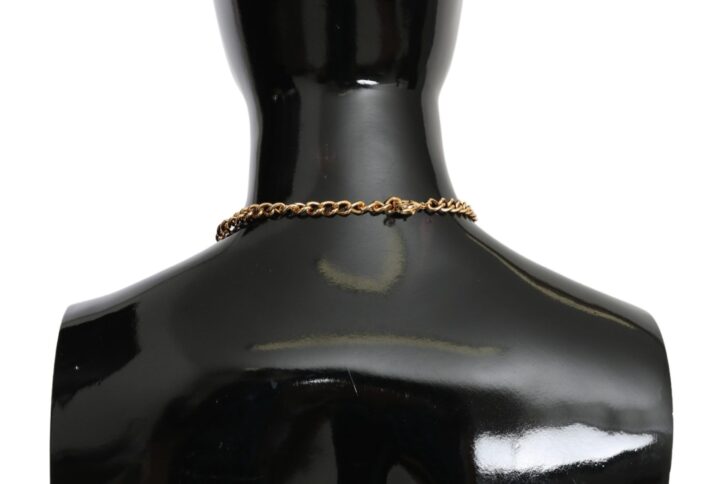 Green Leaves Gold Brass Crystal Flower Pendant Necklace - Jag Couture London