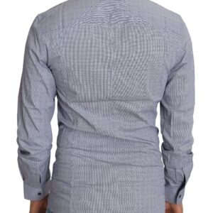Gray Dotted Semi Fitted Formal SICILIA Shirt