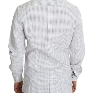 Black White Polka Dots Dress Shirt