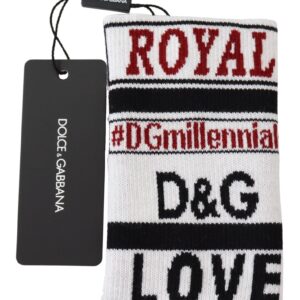 Multicolor Wool Knit D&G Love Wristband Wrap
