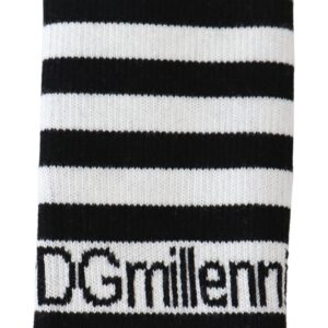 Black White Wool DGMillennials Wristband Wrap