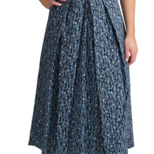 Blue Heart Cotton A-Line Stretch Dress