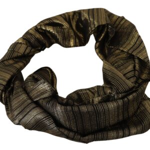 Metallic Gold Silk Stretch Shawl Wrap Scarf