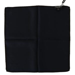 Black Square Handkerchief 100% Silk Scarf