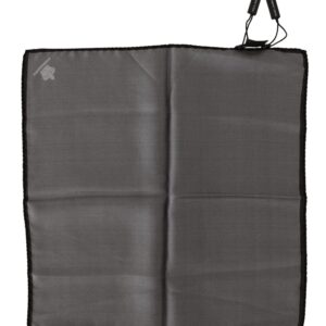 Gray 100% Silk Square Handkerchief Gray 100% Silk Square Handkerchief